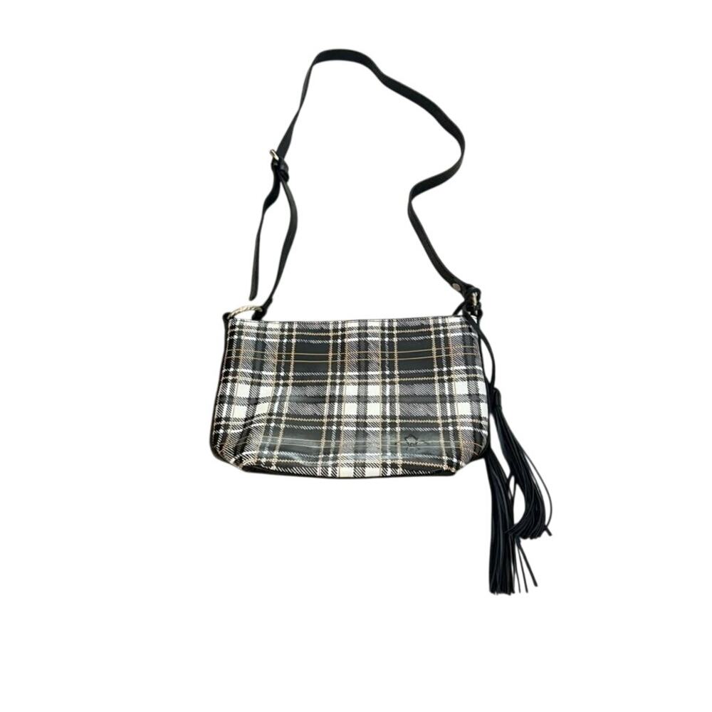 Patricia Nash Plaid Leather Crossbody Bag
